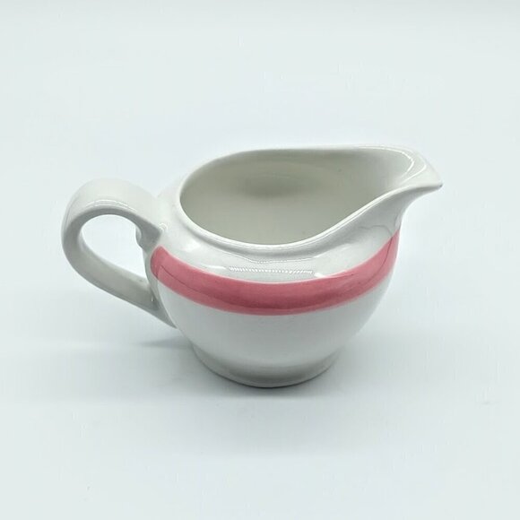 Arabia Finland Ribbons Pink Mini Covered Sugar Bowl & Creamer Pitcher Set - Picture 6 of 8